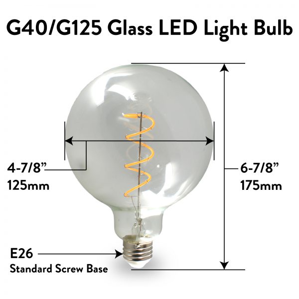 G40 Light Bulb Size | Shelly Lighting